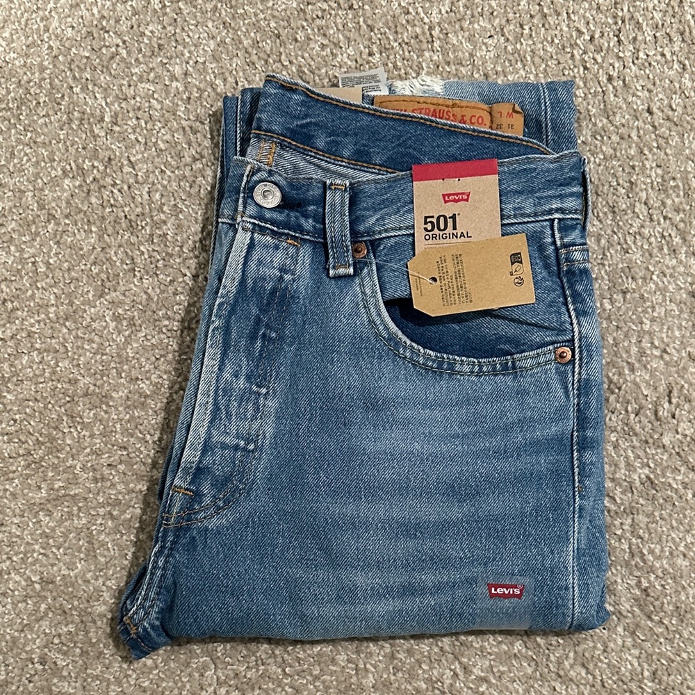 Levi's 501 Original Men's Jeans — Medium Blue Straight